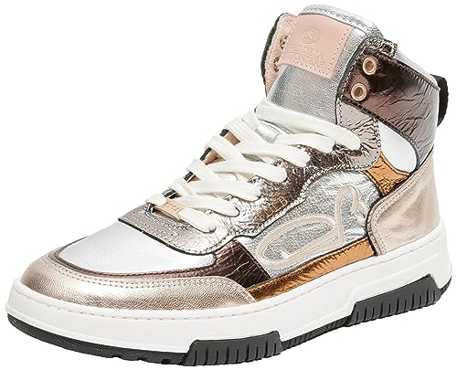 Baskets hautes Fred de la Bretoniere Yara argenté 38 sneakers montantes femme