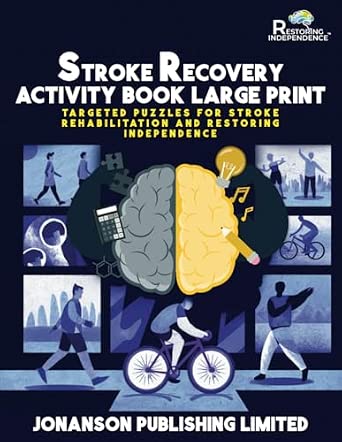 Stroke Recovery Activity Book Large Print: Targeted Puzzles for Stroke ...