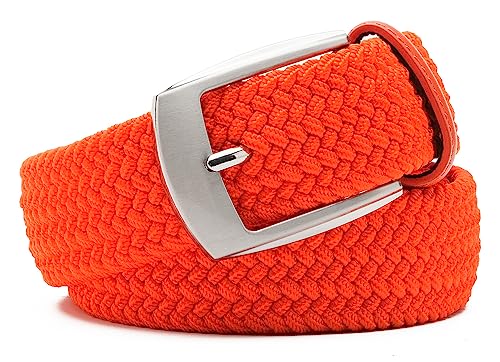 Image of Fabio Valenti Canvas Elastic Fabric Woven Stretch Braided Belts for Men Women Junior with Multicolored /Full Sizes