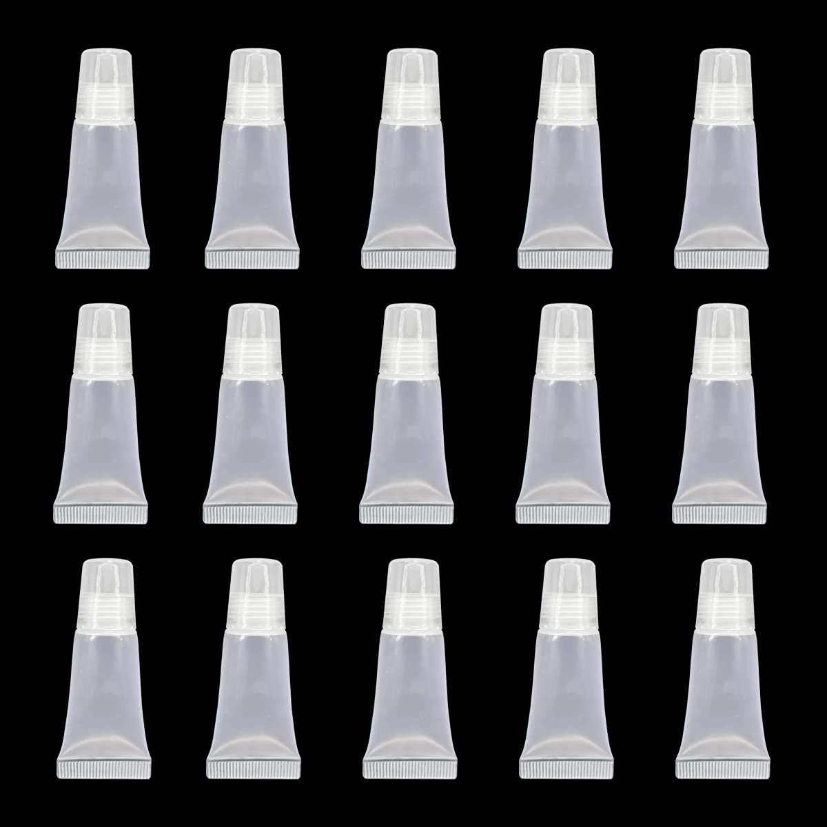 Ewanda store 5ml 30 Pcs Empty Lip Gloss Balm Tubes Soft Tubes Cute Squeeze Tubes Cosmetic Mini Containers for DIY Lip Gloss