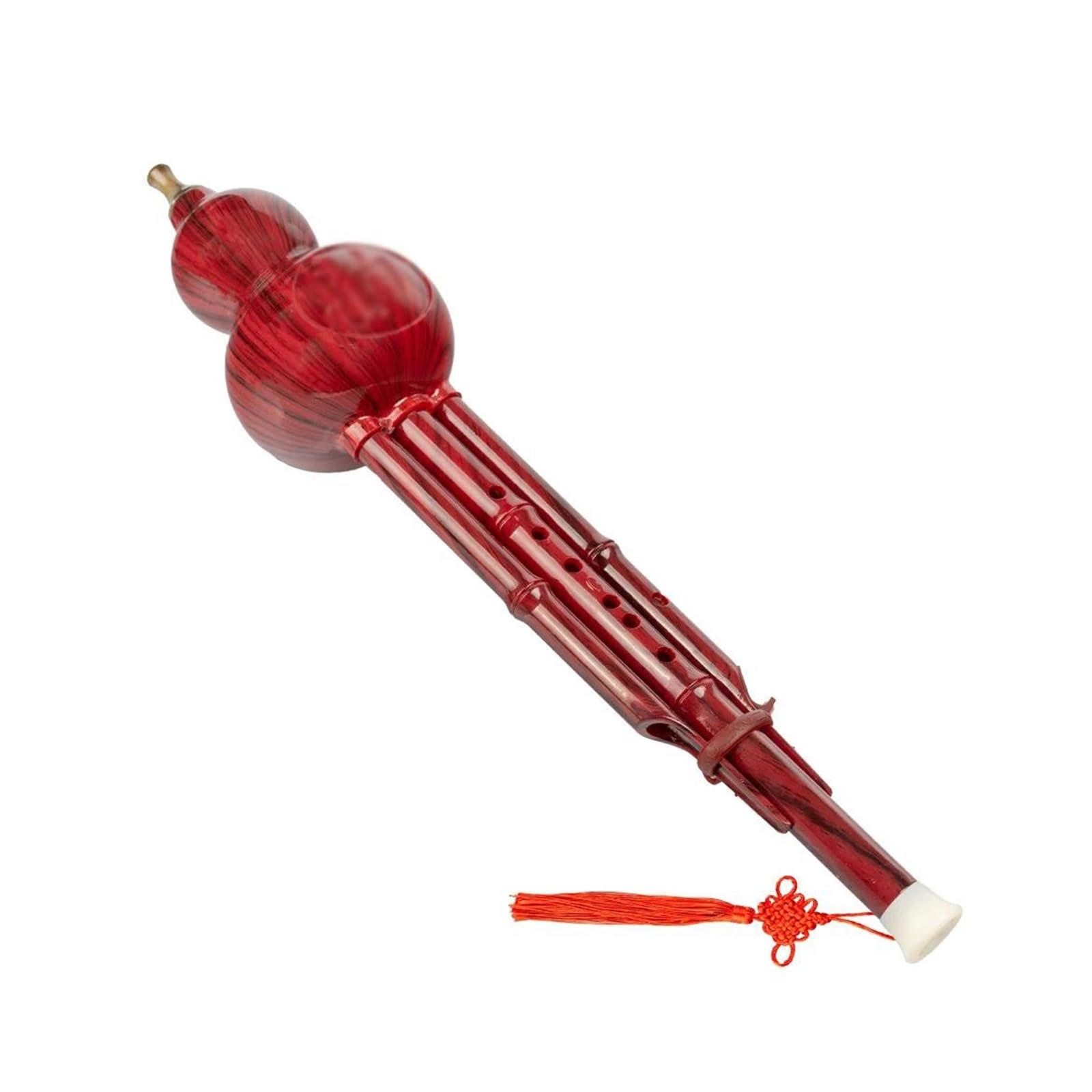 Hulusi Instrumento Instrumento Étnico Chino Hulusi Calabaza Cucurbit C Llave 2 Tonos Flauta Tubos De Resina Instrumento De Viento Con Estuche