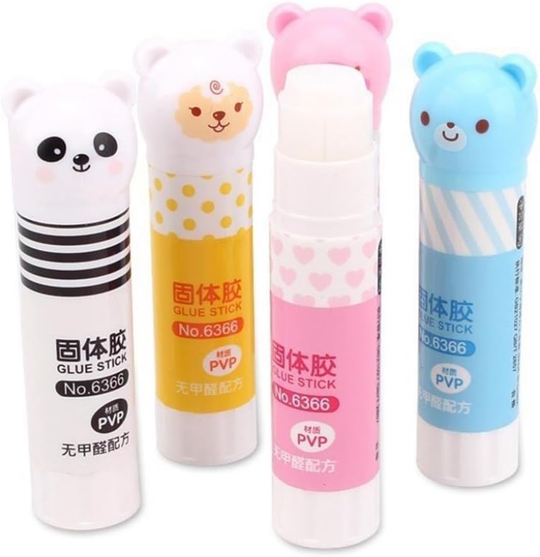 Cartoon Panda Animal Pattern Strong Adhesive Glue Stick Students School Supplies - Random Color Geshiintel