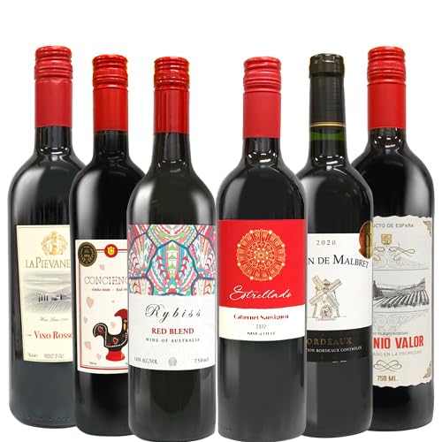 s*6様 【特価】日本ワイン6本セット Amazon.co.jp: 赤ワイン6本セット デイリー赤ワイン 750ml×6本