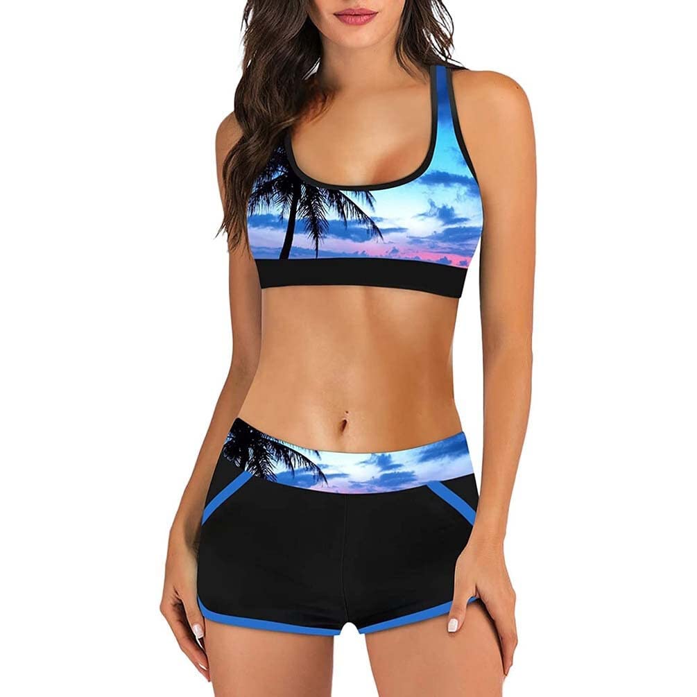 ASIYAN Bikini da Donna Eleganti Costumi da Bagno A Due Pezzi Costumi da Bagno Push-up Costumi da Bagno Bikini A Fascia dal Taglio Alto Costumi da Bagno (Color : C, Size : S)