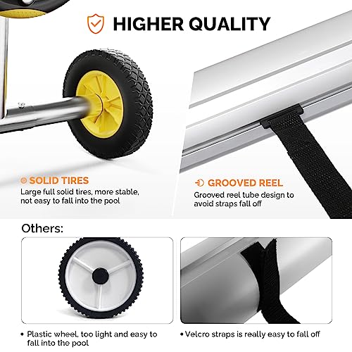 Vingli Pool Cover Reel Set Pool Solar Cover Reel thumb #1