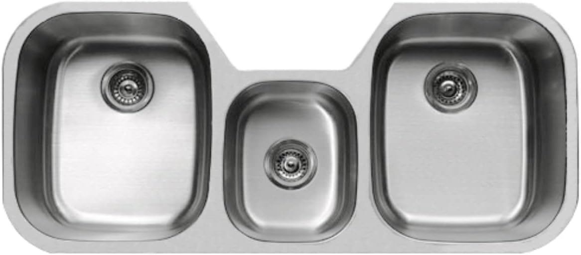 Wells Sinkware Stainless Steel Triple Bowl Undermount Kitchen Sink 4621-979