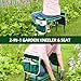 Ohuhu Garden Kneeler and Seat Heavy Duty, Upgraded Gardening Stool with Thicker and Wider EVA Foam Kneeling Pad Foldable Garden Bench with 2 Large Tools Pouches, Christmas Gardening Gifts for Seniors