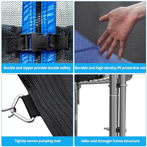 Filet sécurité trampoline rechange pour remplacer filet déchiré - 5