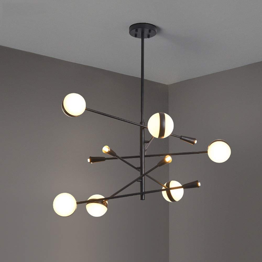 HELIn Chandeliers - Nordic Creative Wrought Iron Chandelier/Simple and Modern Personality LED Chandelier/ G9 Well-Made