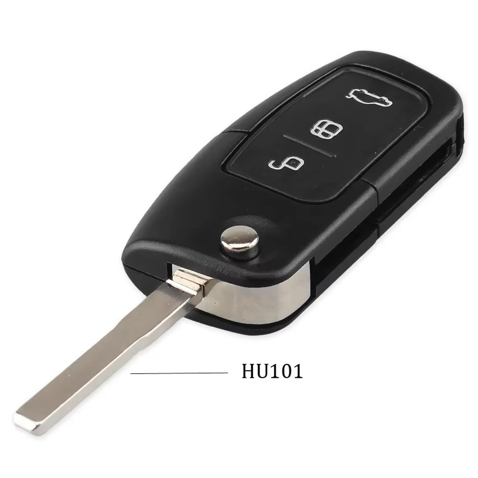 Compatibile Con Ford Per S-MAX Per Galaxy 2006 2007 2008 2009 2010 3 Bottoni Di Vibrazione Pieghevole Chiave Dell'automobile Borsette Copertura A Distanza(HU101)
