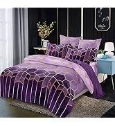 Lot De Couette 5 Livres Violet Lavande - Douce Et Moelleuse - Taille Confection