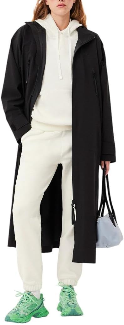 Lacoste womens Relaxed Fit Double Face Pique Hoodie - Image 4