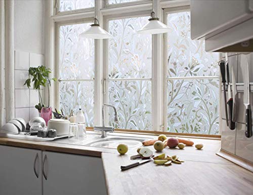 Bloss Window Film Decorative Window Films Window Clings Window Shades Window Decals Window Tint Privacy Windows Film, 17.7 by 78.7 inches - Thumbnail 6