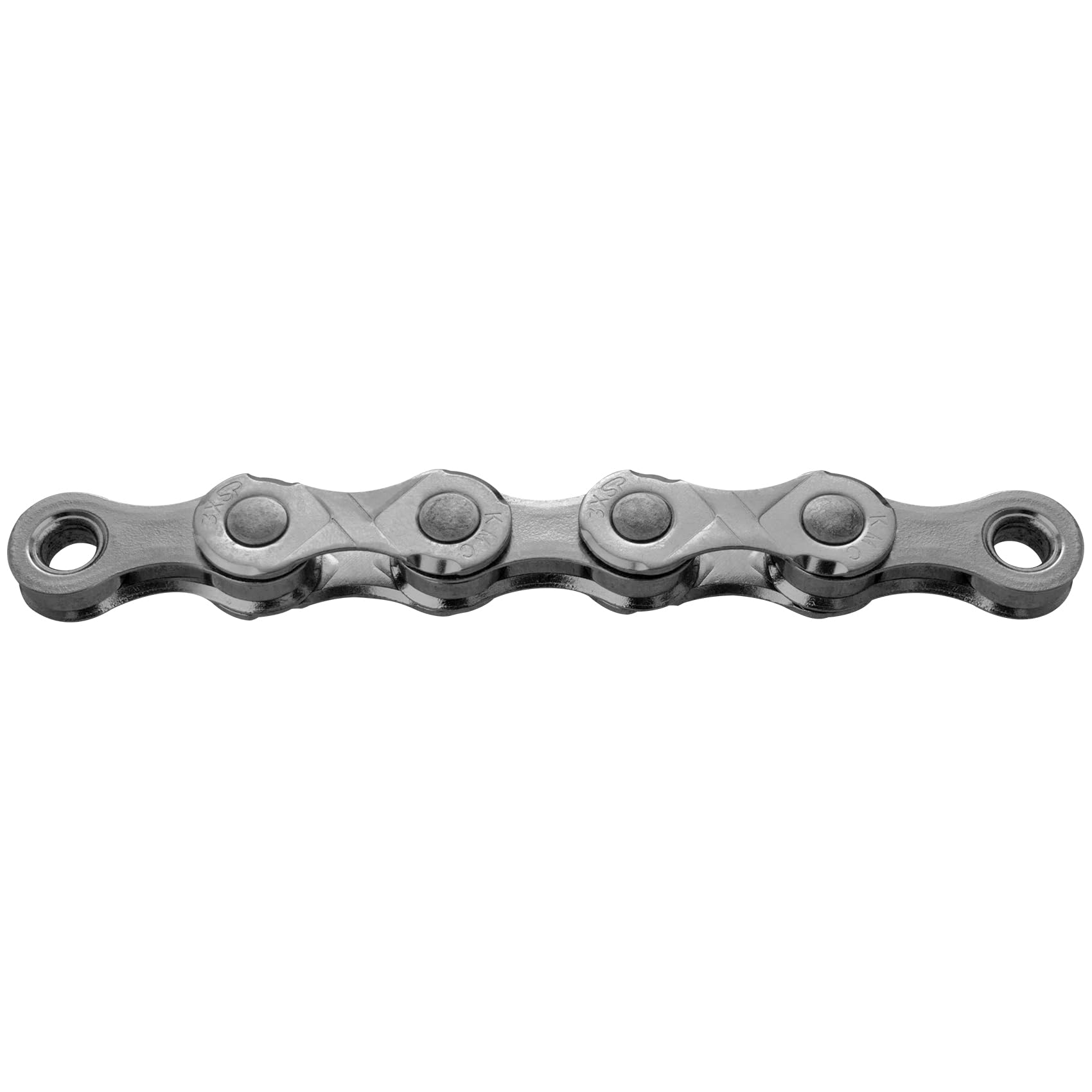 KMC e11 EPT - Cadena para bicicleta eléctrica, unisex, plata oscura, 136 eslabones