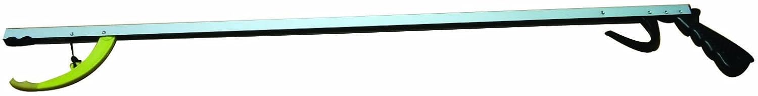 Herdegen Grabber Aid 86 cm, showing the full length of the tool with a black handle and a yellow gripping claw.