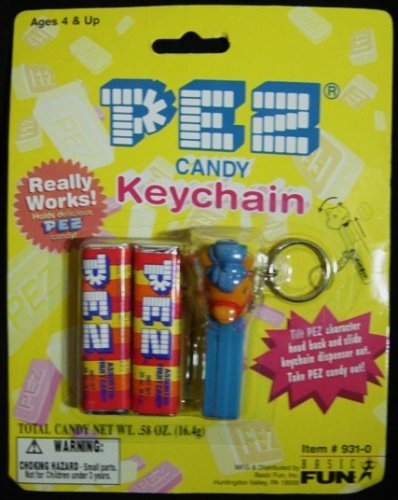 Pez Candy & Pony Keychain New On Card
