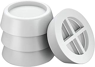 JIJK 2 = 4 szt. podkładki pod stopki do pralki, mata antywibracyjna, podkładka antypoślizgowa, amortyzator wstrząsów, antypoślizgowe stałe zabezpieczenie przed odchyleniami, używane do suszarki, pralki, zmywarki