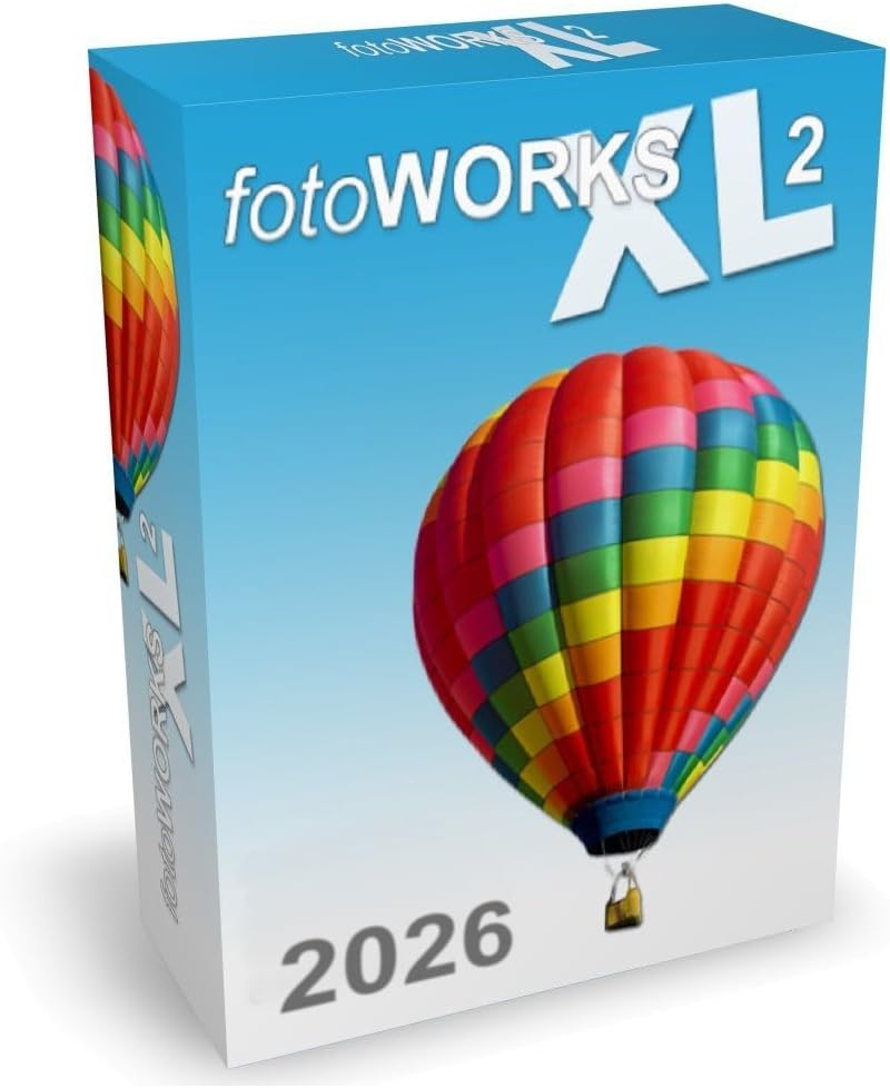 FotoWorks XL 2026 Version - Photo Editing Software for Windows 10, 11, 8 and 7 - Very Easy to Use
