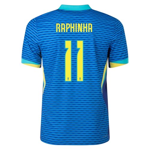 ブラジル代表 RAPHINHA 11 シャツ Camiseta Raphinha #11 Brazil Home Soccer 2024, Azul, P