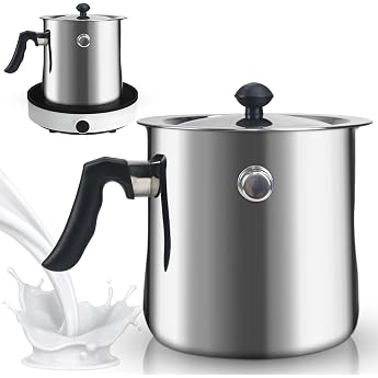 1.5 L Milk Pan with Lid Double-Walled Milk Pan with Whistle Bakelite