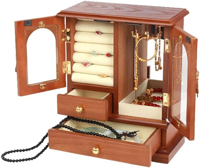 Jewelry Display Storage Foldable Case For Wedding Bracelet Earrings Necklace Jewellery Gift Organizer Box(D)