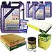 Produktbild QR-PARTS 69319651 Filter Set Inspektionspaket 8 Liter Motoröl Leichtlauf High Tech 5W-40 MANN-FILTER Innenraumfilter Luftfilter Ölfilter