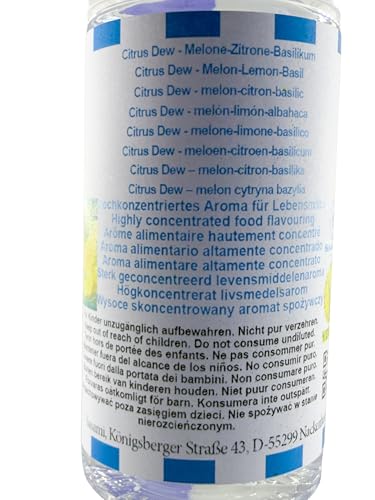 Melon-citron-basilic arôme Citrus Dew : fraîcheur estivale en 100 ml