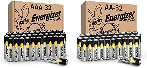 Energizer Alkaline Power AA and AAA Batteries, 64 Count, Variety ...