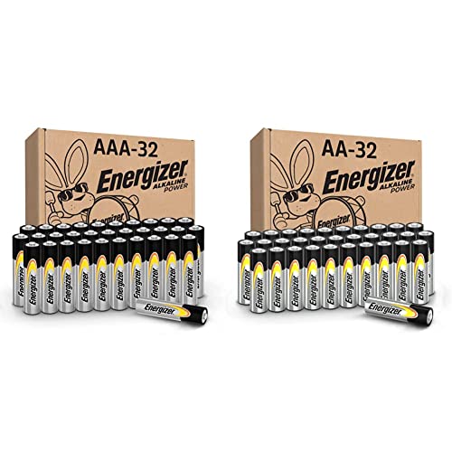 Energizer Alkaline Power AA and AAA Batteries, 64 Count, Variety