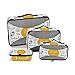 Skizze Malerei Aufkleber Kleidertaschen Kofferorganizer 4er Verschiedene Größen Set Packing Cubes Reisen Organizer Tasche Reisegepäck Reisetaschen für Urlaub Frauen