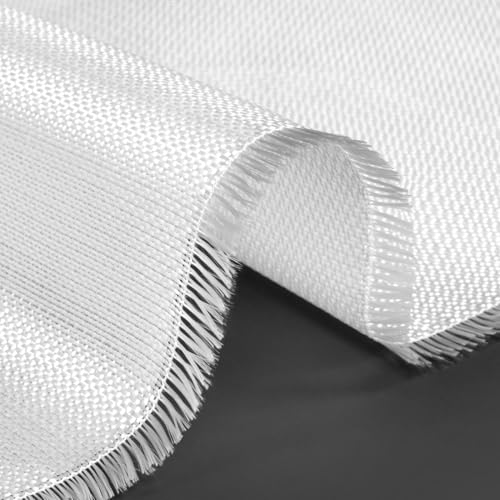 MYOYAY Glasfasertapete für Epoxidharz and Polyester Resin zur Verstärkung, 10M x 1M Universal Glasfasergewebe Rolle Grob Glasfasermatte Glasfaser Reinforcement Laminat für Boot Pool Wanne