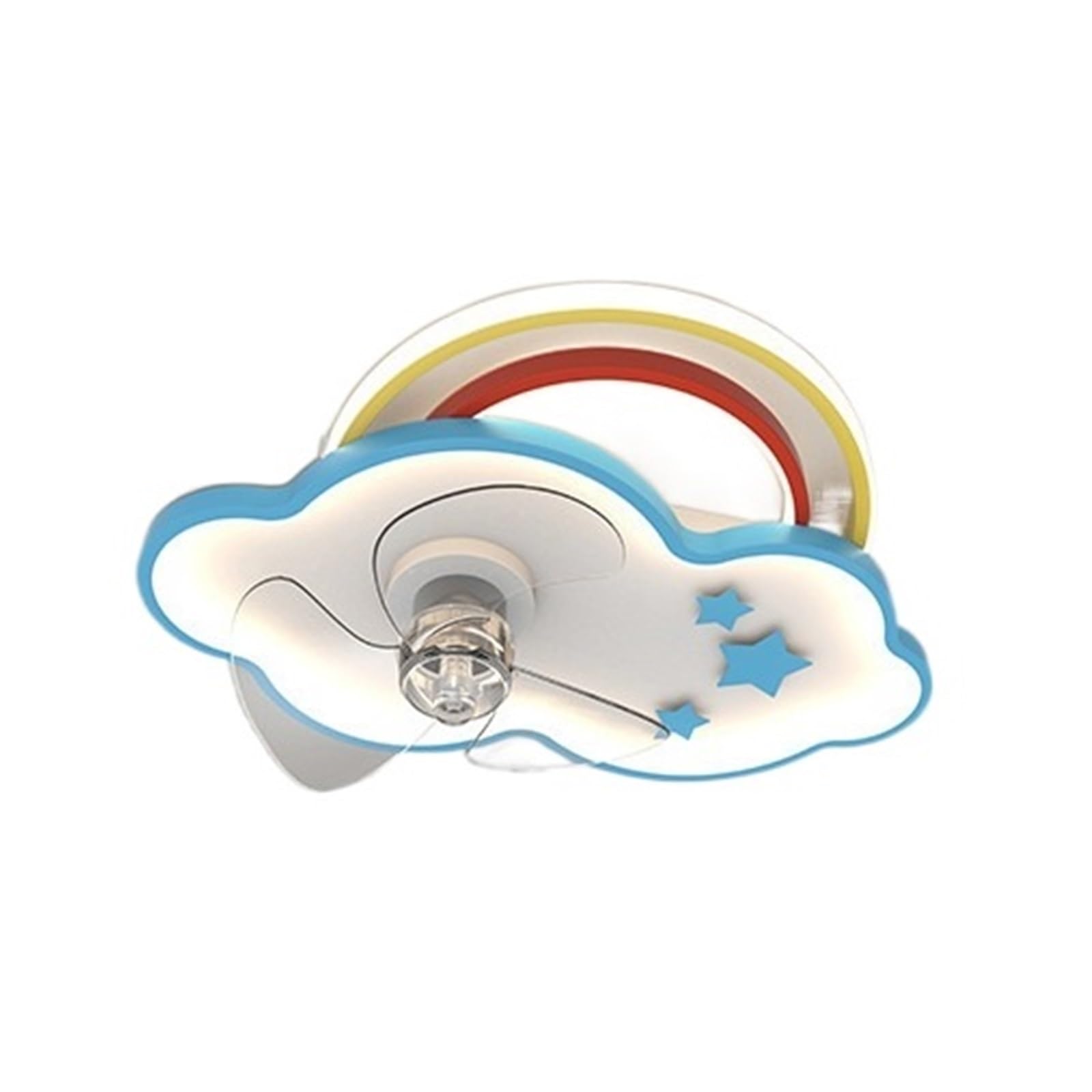 KOESRXNQW Children;Room Ceiling Fan Lamp Bedroom Boys Girls Creative Aircraft Light with Remote Dimming Quiet Cooling(18cm)