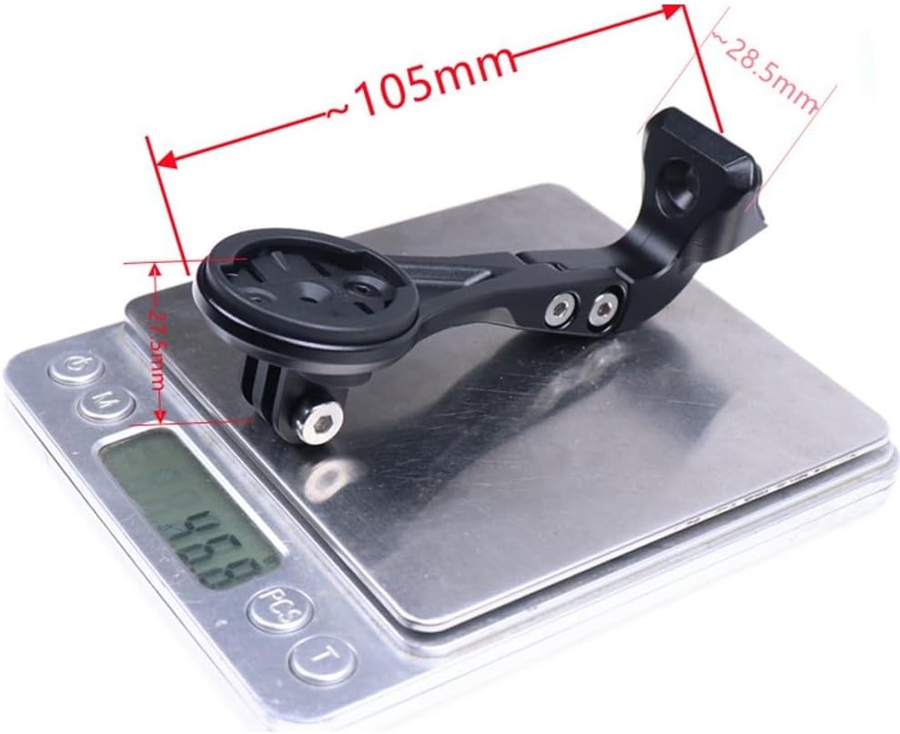 Bicycle Computer Holder Mount For Garmin GPS SLR7/9 Bike Compatible Black ABS 95/105mm Lightw(Short)