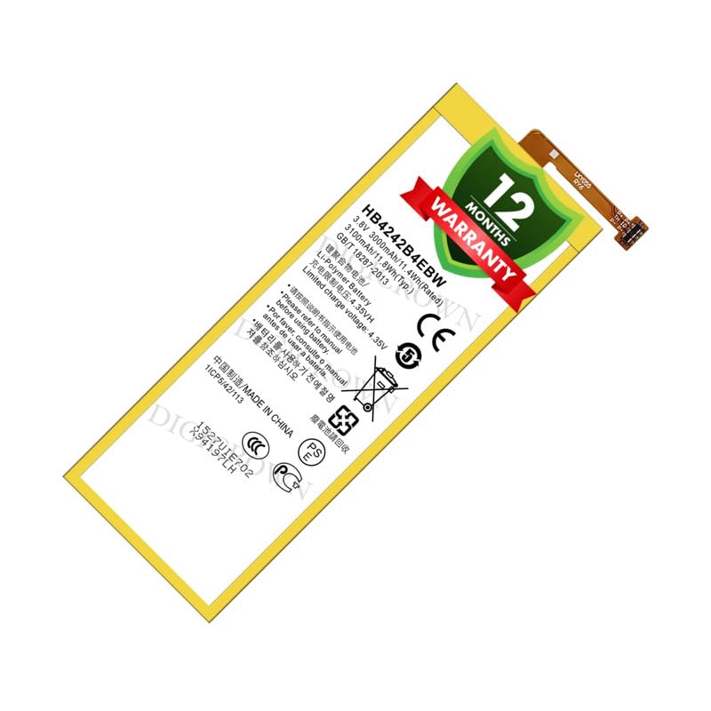 Image of Original HB4242B4EBW Battery for Huawei Honor 4X (Glory Play 4X) (Che2-L11, Che1-L04, Che2-UL00, Che1-CL20, Che2-TL00, Che1-CL10, CHE-TL00, Che2-TL00M, CHE-TL00H) - (3100mAh) - 1 Year Warranty