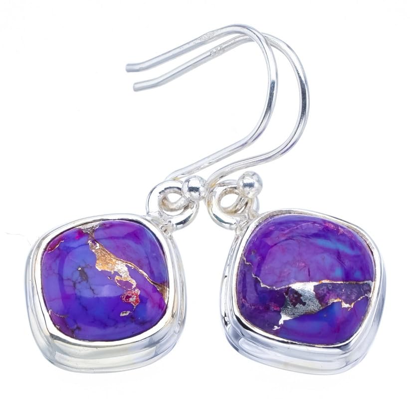 Boucles d'oreilles turquoise en argent 925 pour un style bohème chic