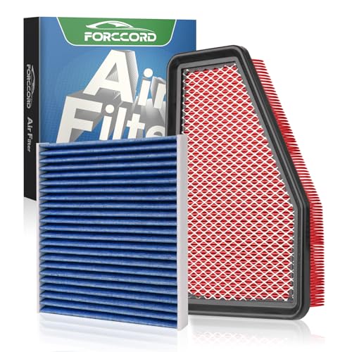 Image of Cabin & Engine Air Filter Kit for Jeep Cherokee 2019-20 (L4 2.4L /V6 3.2L) | Replace #CF12307 68245310AA (Not Fit for Grand Cherokee), Air Filter Combo Replacement Car Accessories