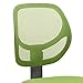 Amazon Basics Office Computer Task Desk Chair, Low-Back, Pneumatic Seat, Breathable Mesh, Adjustable, Swivel, 270 Pound Capacity, BIFMA Certified, Green Nylon