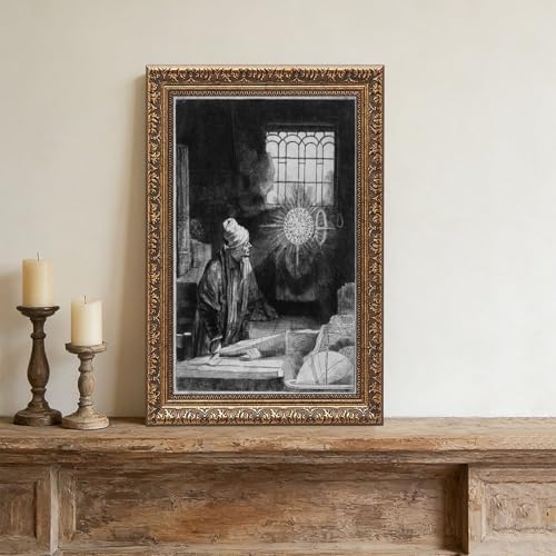 Docteur Faust Rembrandt impression sur toile cadre suspendu - 4