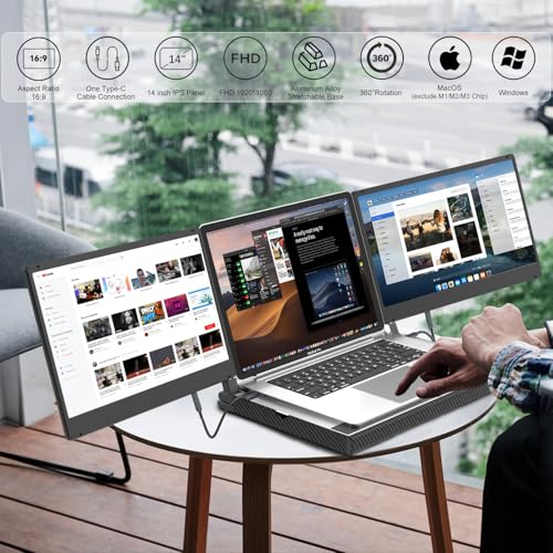 KEFEYA 14'' Triple Laptop Monitor Extender with Metal Key Specifications at a Glance KEFEYA 14'' Triple Laptop Monitor Extender with Metal Key Specifications at a Glance