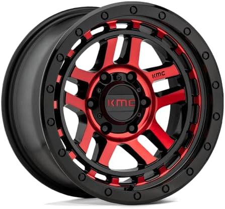 Miniatura 2 de KMC KM540 Recon 17x9 6x5.5" -12mm Llanta NegraRoja de 17" Pulgadas KM54079068912N