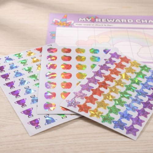 KALLORY 3 Sets Classroom Incentive Charts Star Reward Stickers for Students and Preschool, Versatile Paper Behavior Tracking Tools and Progress Charts for Tasks and Chores in Educational - Image 5