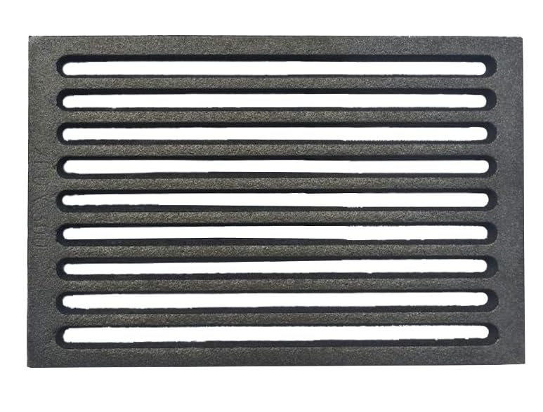 Grille cheminée en fonte robuste pour accessoire de chauffage