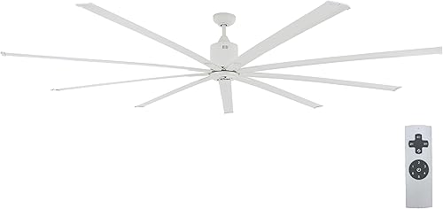 iLiving Ventilador de techo grande HVLS de 96 pulgadas, 8 pies BLDC de 9 cuchillas, ventilador de alto volumen de baja velocidad, reversible, para iLiving Ventilador de techo grande HVLS de 96 pulgadas, 8 pies BLDC de 9 cuchillas, ventilador de alto volumen de baja velocidad, reversible, para