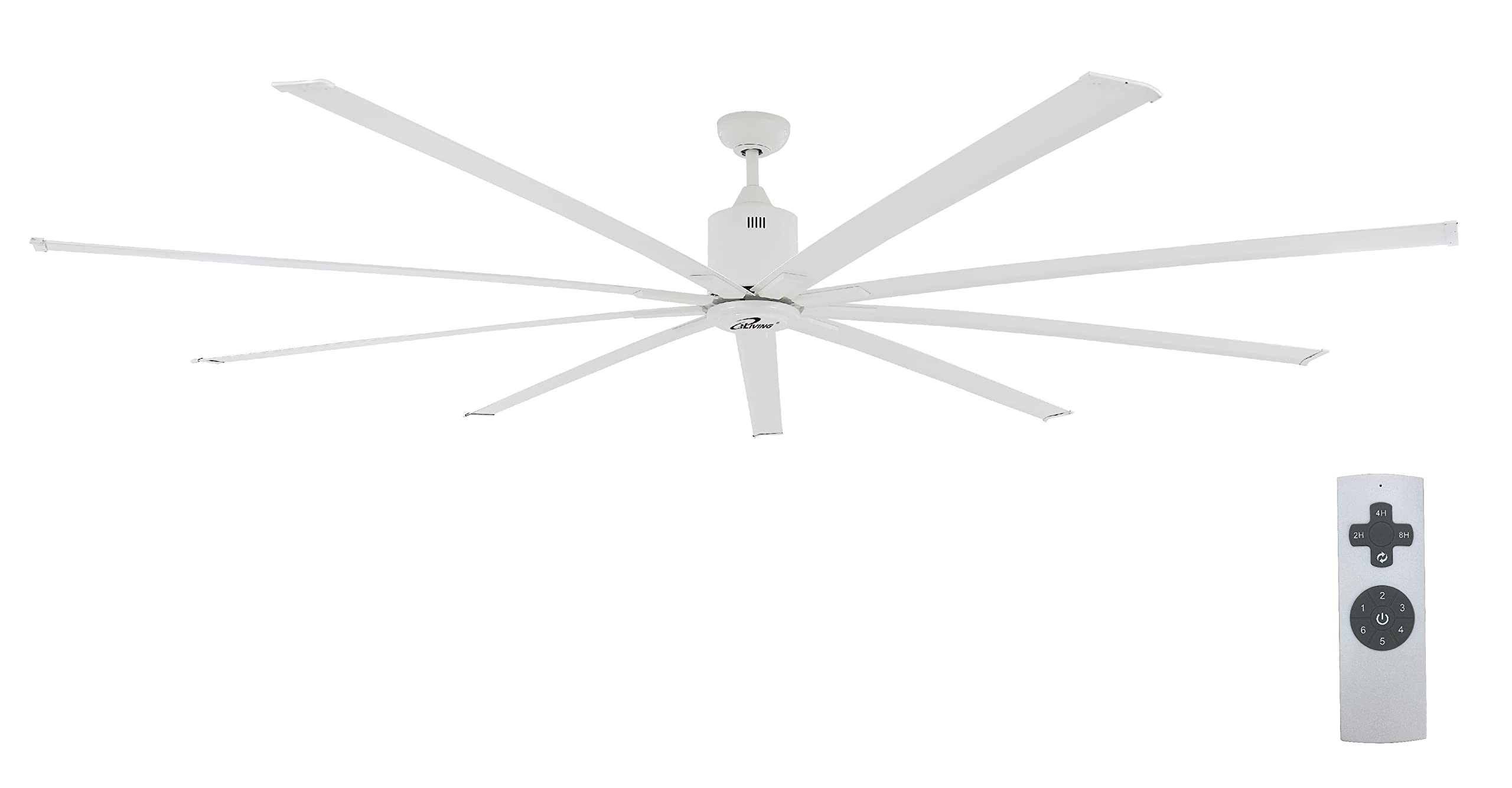 Photo 1 of *Used* *Unknown Missing Parts* iLiving 72-Inch, 8 feet HVLS 9 Blades BLDC Big Ceiling Fan, High Volume Low Speed Fan, 