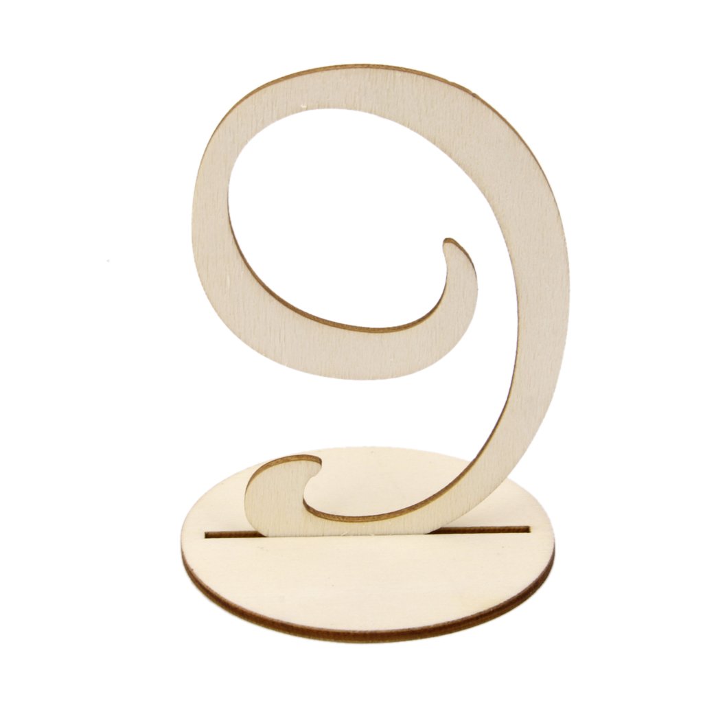 Gazechimp Marque Place Numéro De Table 1-10 En Bois