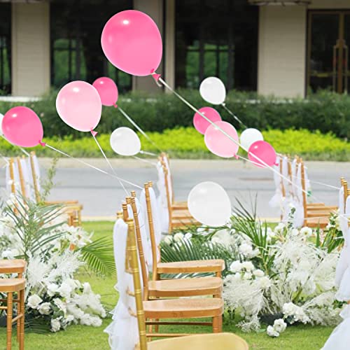 Tkejzu Pink Party Balloons 100 Pcs 12 Inch White And Light Pink And Rose Red Latex Balloons For Valentine’s Day Girls Birthday Party Baby Shower Wedding Engagement Romantic Party Supplies #TOP5