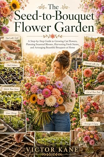 The Seed-to-Bouquet Flower Garden: A Step-by-Step Guide to Growing Cut Flowers, Planning Seasonal Blooms, Harvesting Fresh Stems, and Arranging Beautiful Bouquets at Home