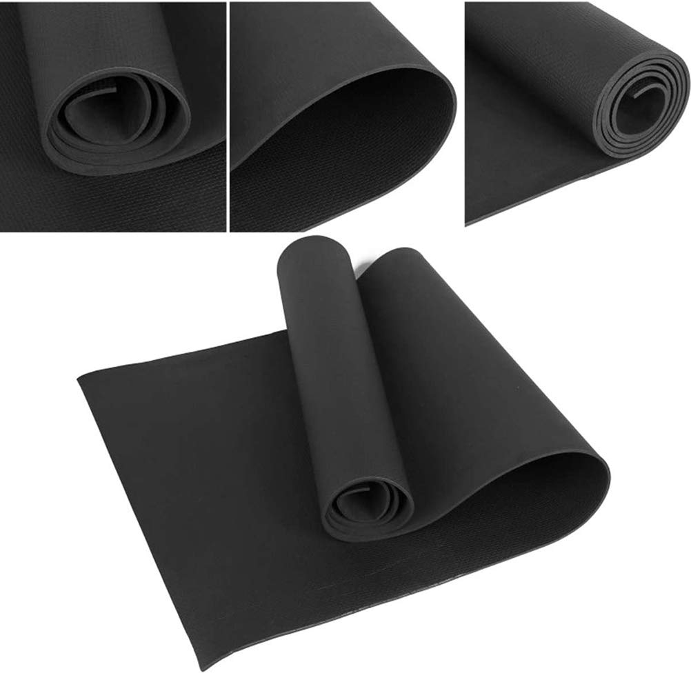 Tapis De Yoga Antidérapant Extra Large - 173x58 Cm, 4 Mm D'épaisseur - Pour Yoga, Pilates, Fitness - Design Monochrome