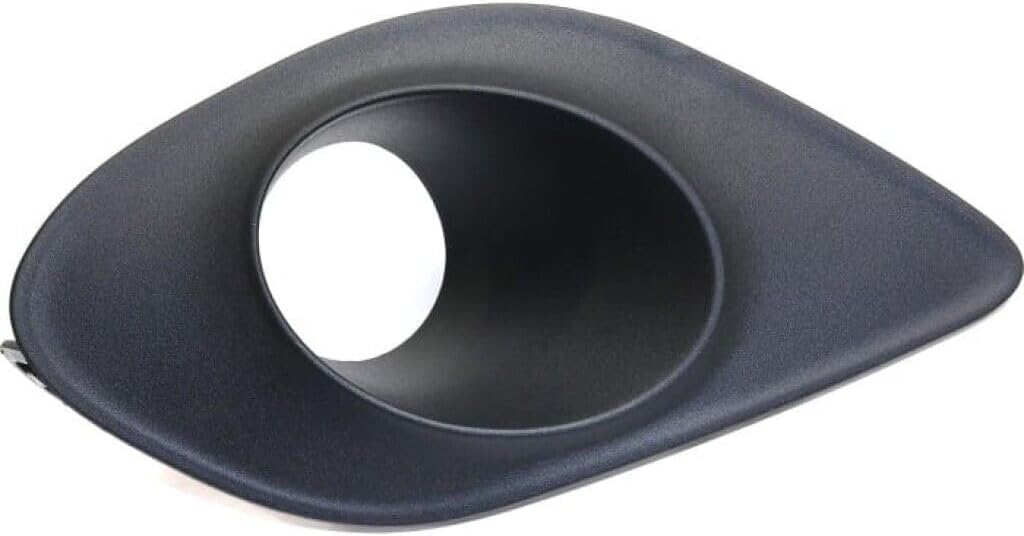 Front Left Driver & Right Passenger Set Fog Light Cover Bezel Trim Insert Pair Replacement For 2015-2023 Dodge Charger Scat Pack SRT392 Hellcat Black Textured Plastic CH1038171 CH1039171 68280428AA