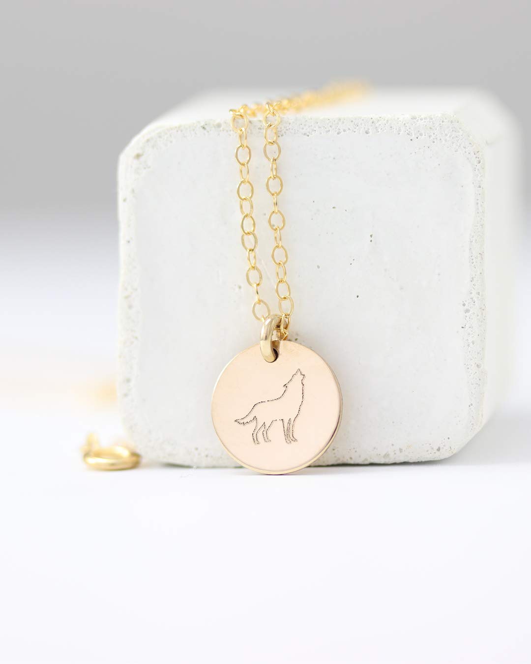 wolf necklace womens